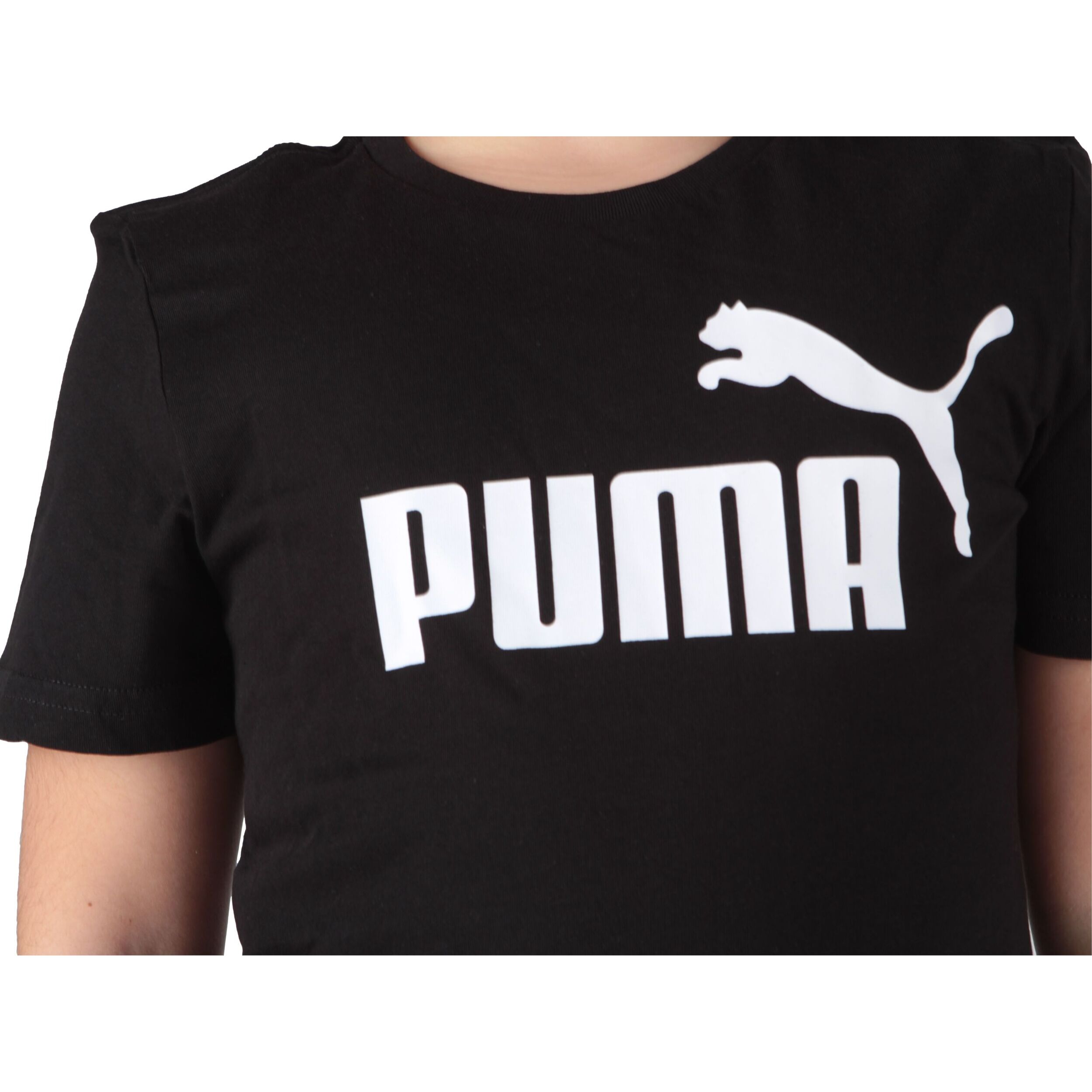 T-Shirt Puma Ess Logo Tee B Nero