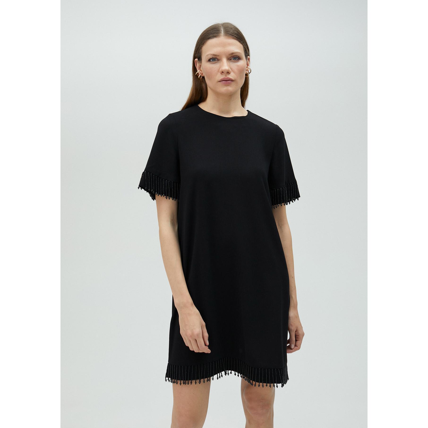 Vestito corto perline