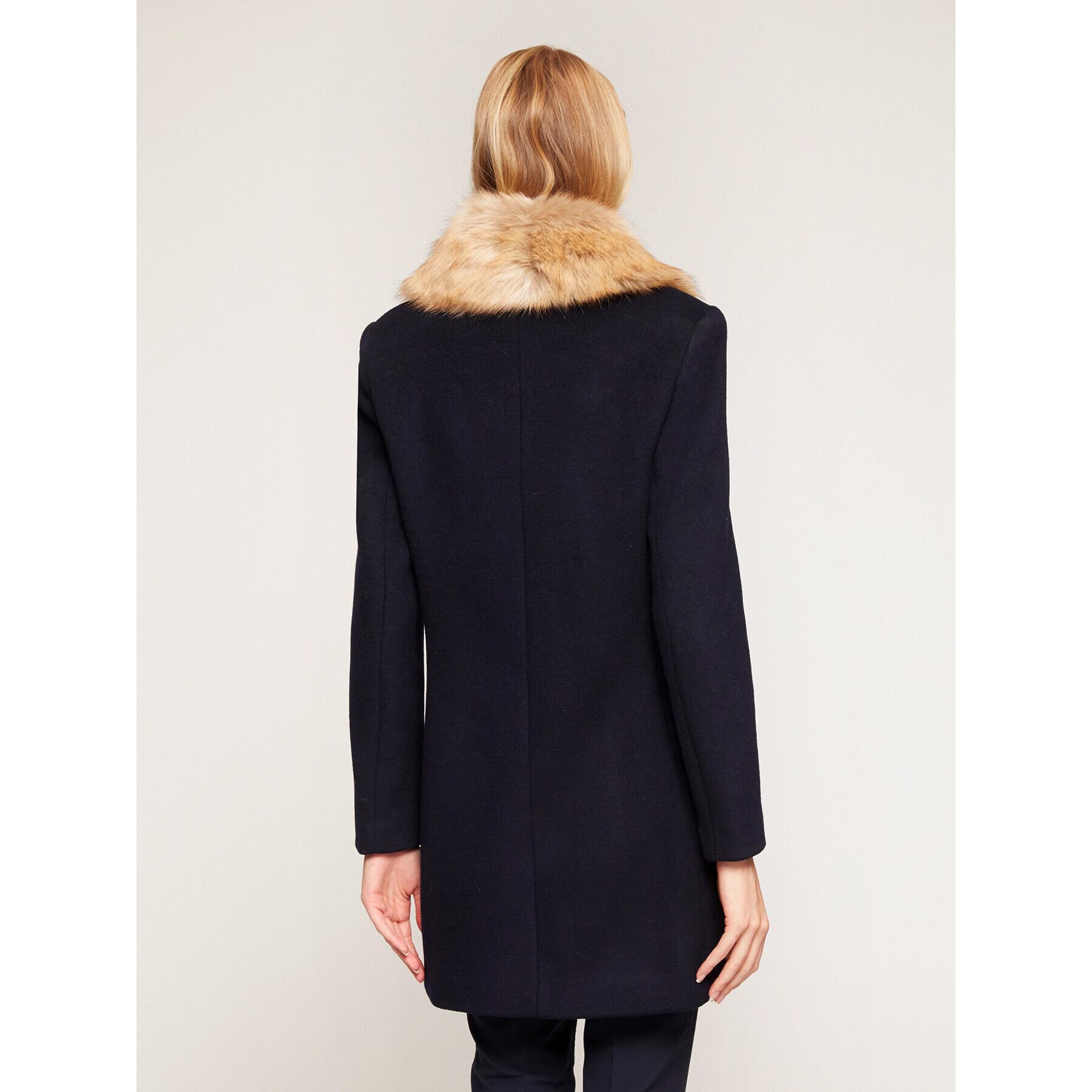 Motivi - Cappotto slim con collo - Blu