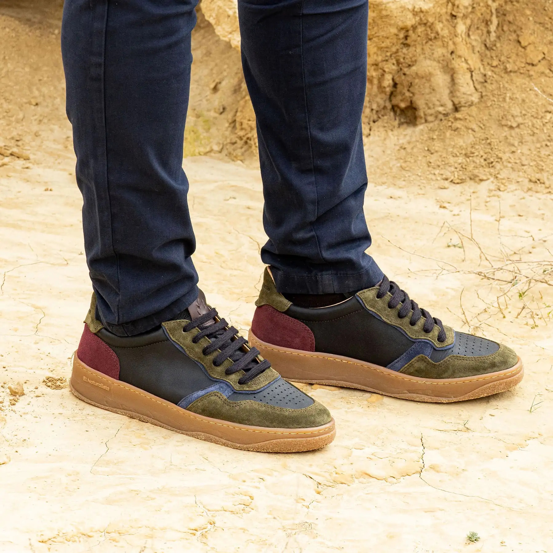 Zapatillas N5844 MULTI LEATHER MULTI DENIM/ GEO color Multi denim