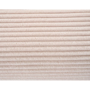 Onyx - lit coffre - 140x190 cm - en velours côtelé - sommier inclus - Beige
