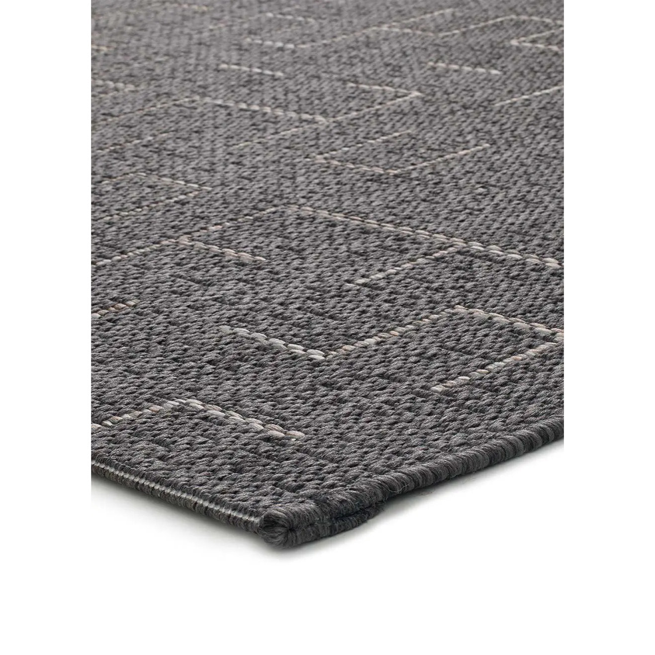 BREEZE Alfombra de exterior geométrica gris, varias medidas disponibles.