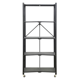 Scaffale in bambù naturale 3 ripiani 60X26X66 cm