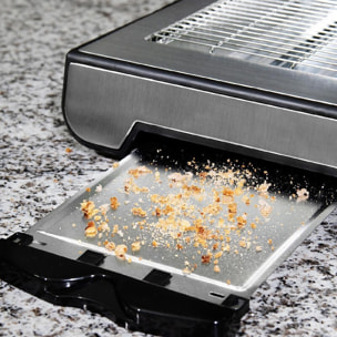 Cecotec Grille-pain plat Turbo EasyToast Inox