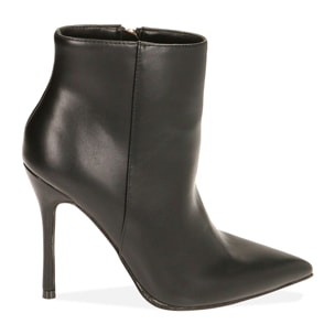 Ankle boots neri, tacco 10,5 cm