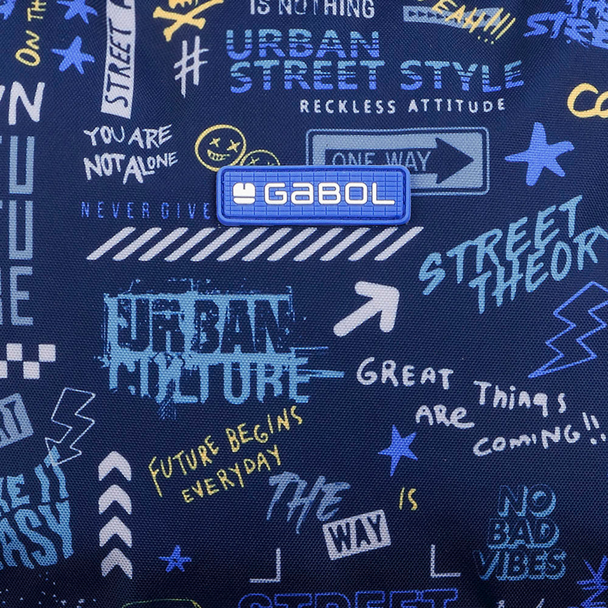 Bandolera infantil Gabol SKULL azul y resistente al agua