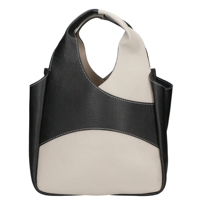 Borsa a mano da donna - Modello Iside - 100% pelle - 22.0 x 28.0 x 18.0 cm