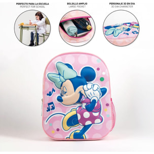 Mochila Infantil 3D Minnie