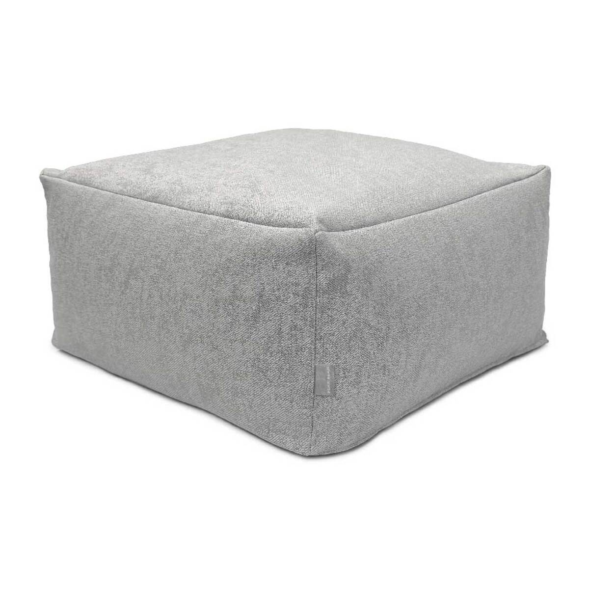 Puff desenfundable ZAIRA gris claro 50x50x25 cm. Disponible en varios colores