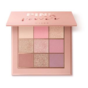 PINK POWER EYESHADOW PALETTE Palette con 9 ombretti in textures matt e shimmer