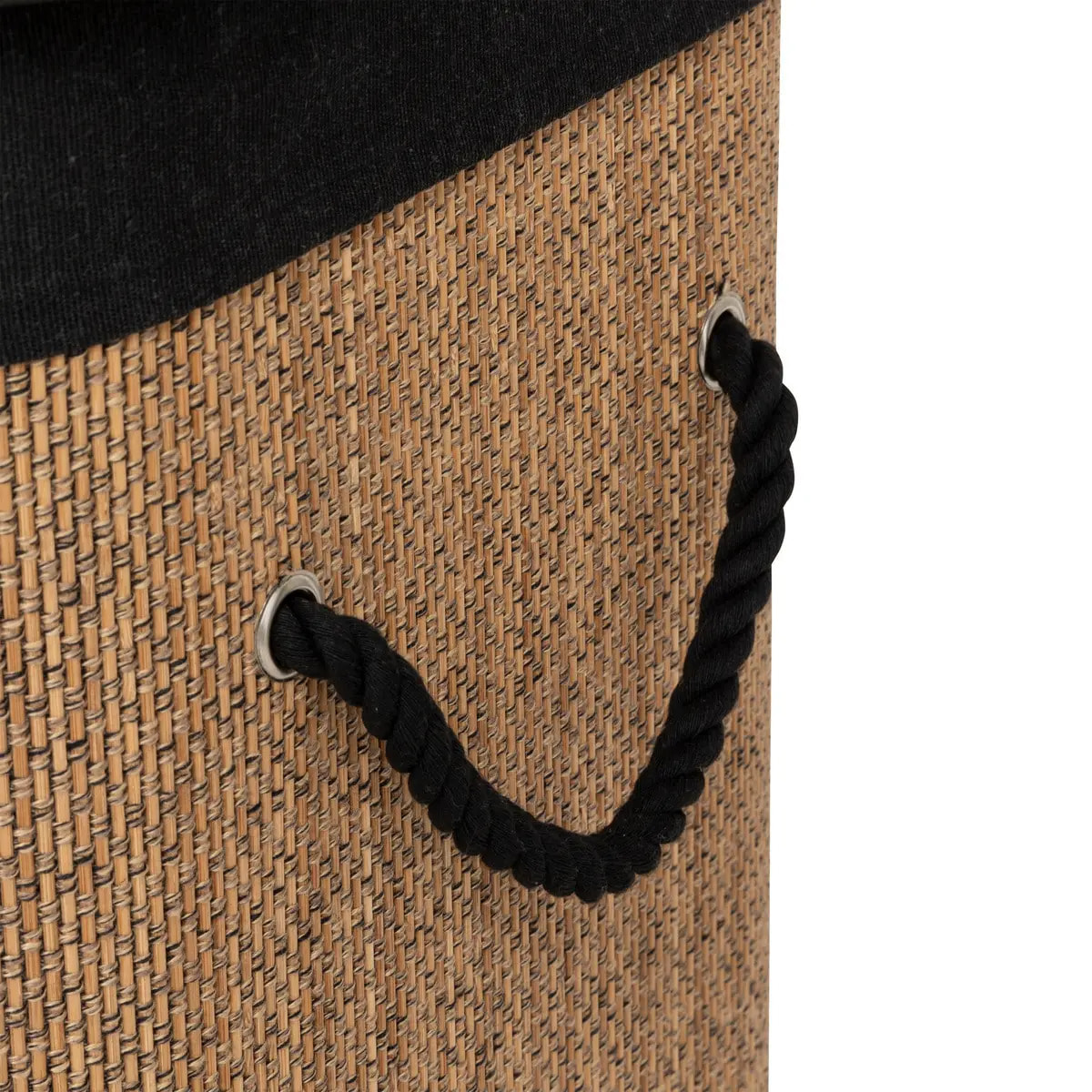 Panier à linge en bambou 60L Marron