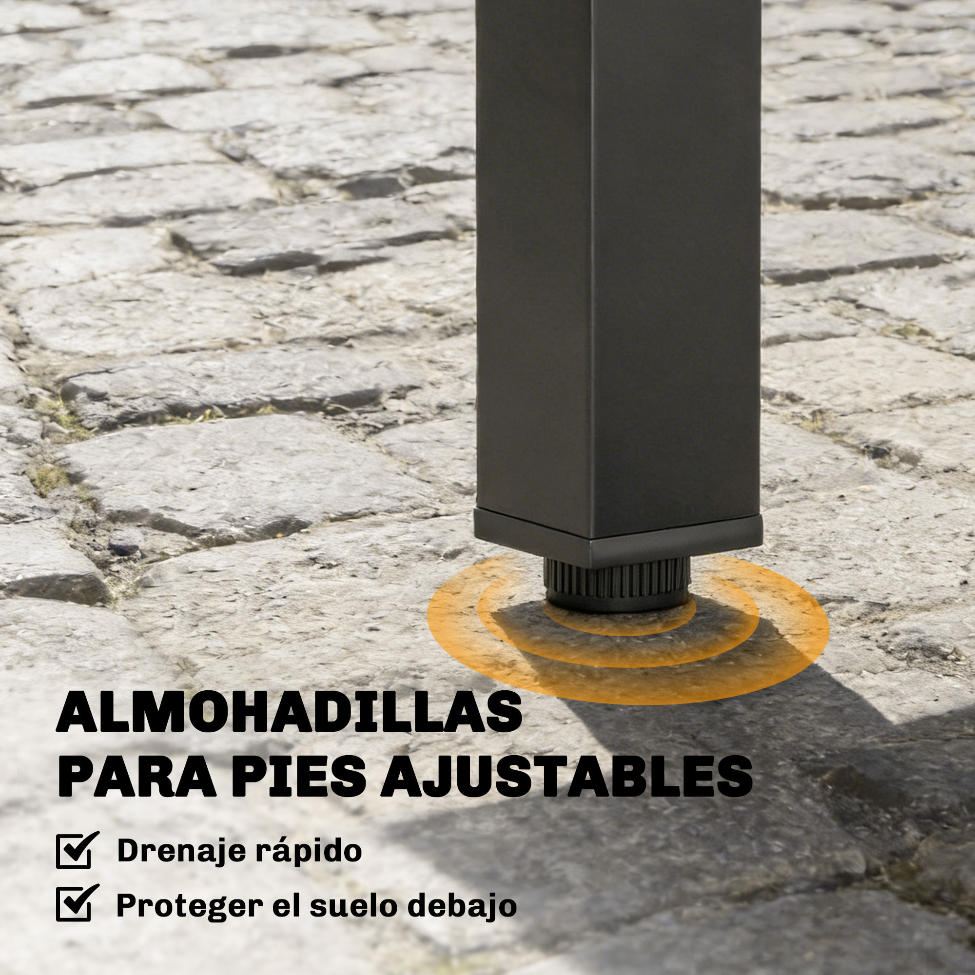 Mesa de Jardín Extensible, Mesa de Comedor Exterior Extensible 80/160x80 cm, de Aluminio, con Superficie de Lamas, Carga 70 kg, Mesita Rectangular para 4-6 Personas, para Patio, Terraza, Negro