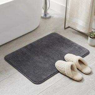 Vision 50x80 cm tapis de salle de bain en polyester, anthracite (SATDPREDAN)