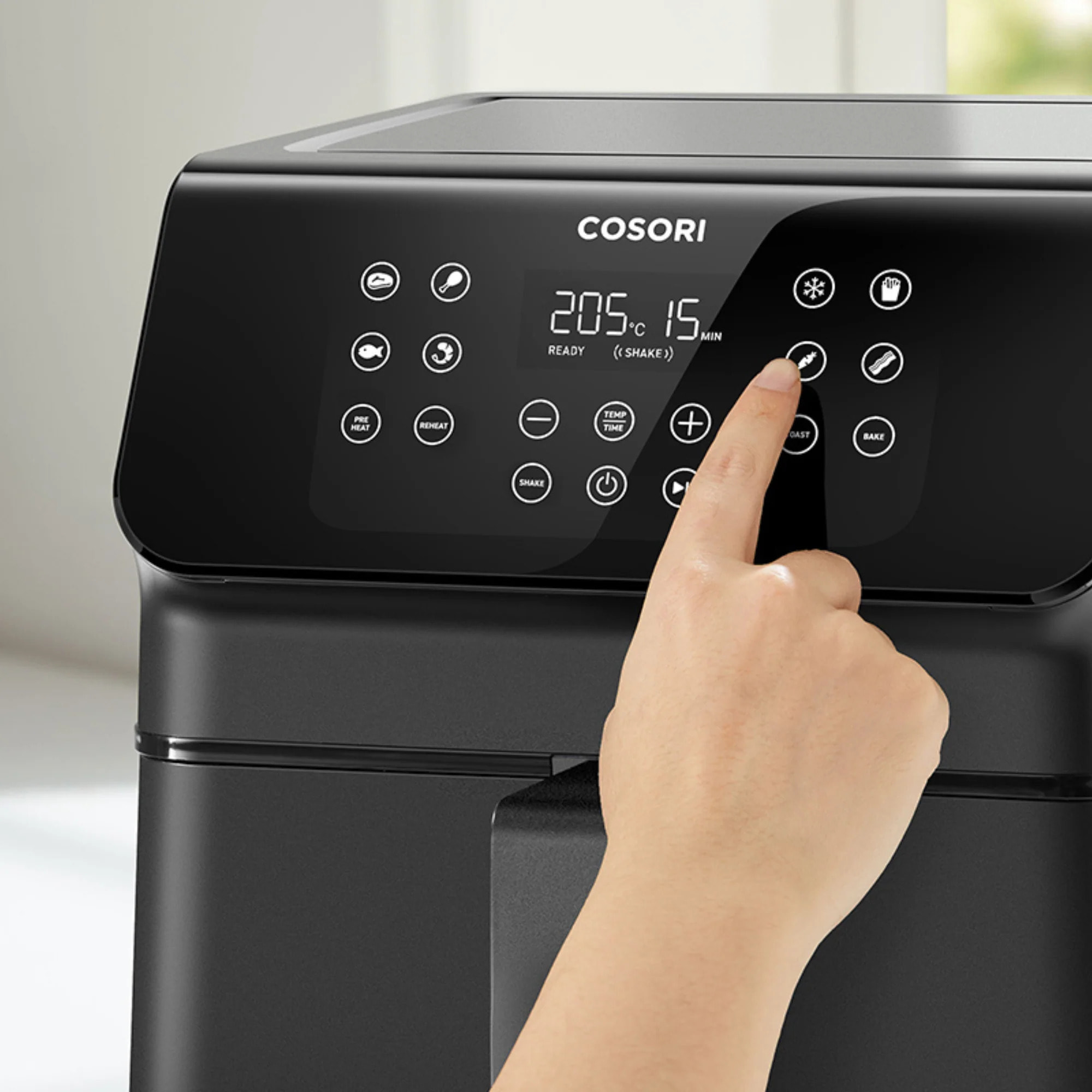 COSORI -Freidora de aire Premium II Chef Edition 6,2 litros + Pack 50 papeles