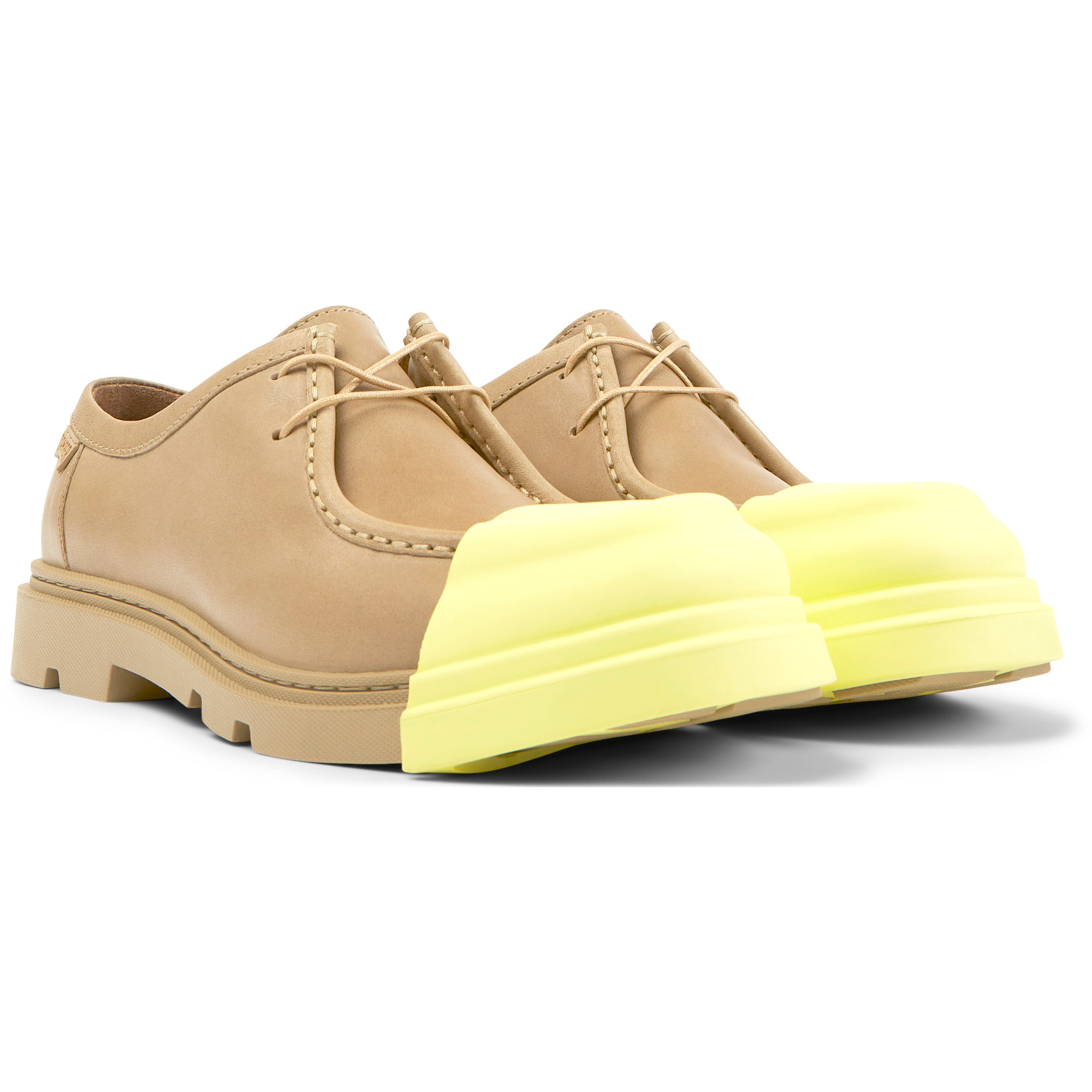 Zapatos de cordones - CAMPER Junction - Beige - Piel de ante