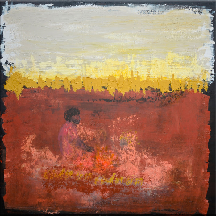 Tableau art primitif Tableau plexiglas