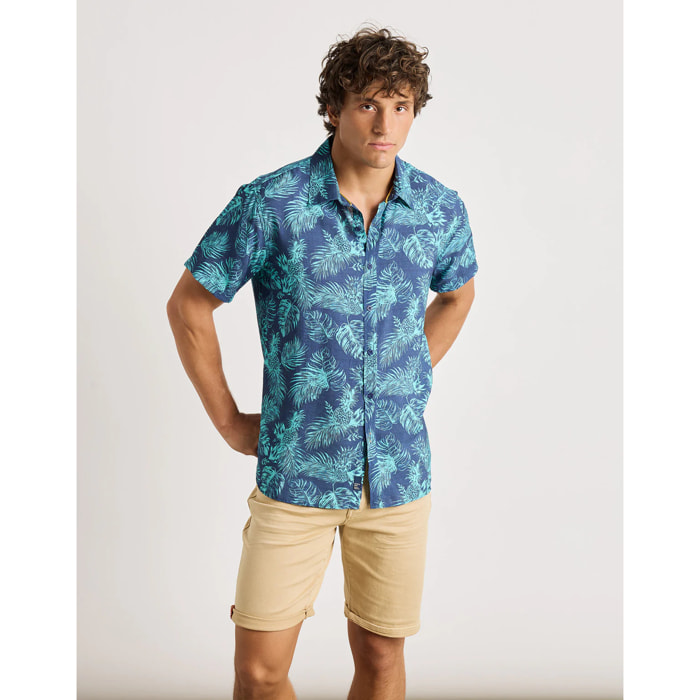 Camisa Manga Corta Azul - Westworld