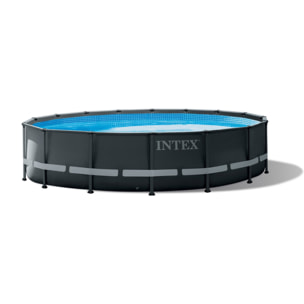 Intex Piscina Ultra XTR Frame rotonda con Pompa Filtro, Scaletta e Teli, 488x122 cm