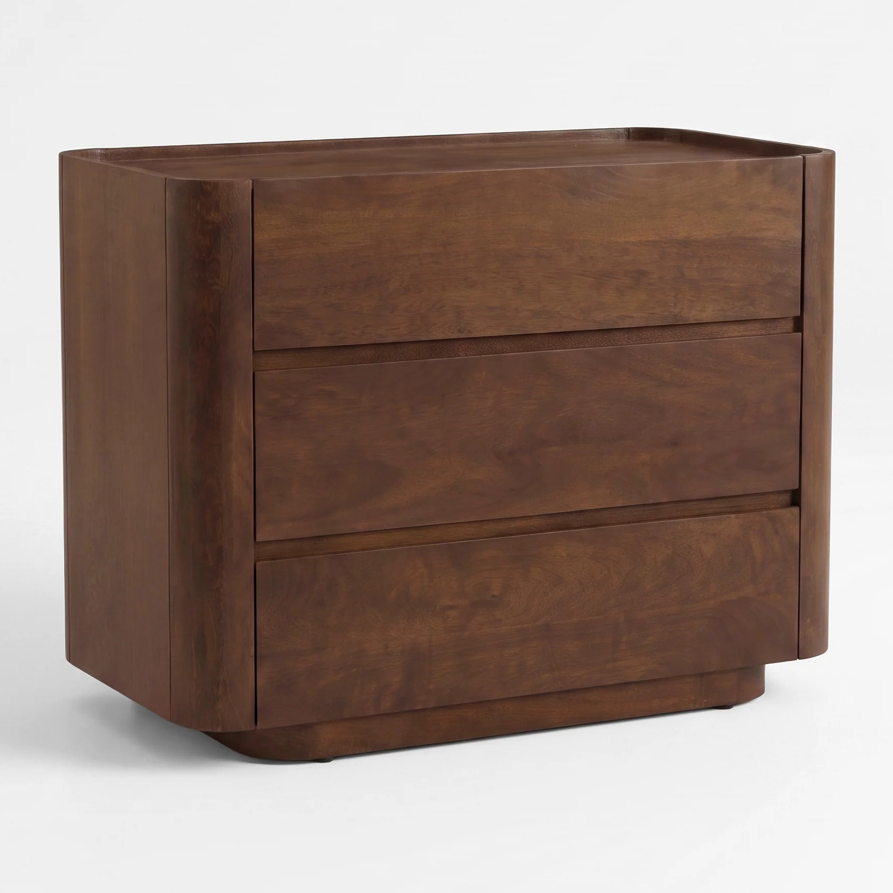Commode en bois de manguier finition noyer - Aldo