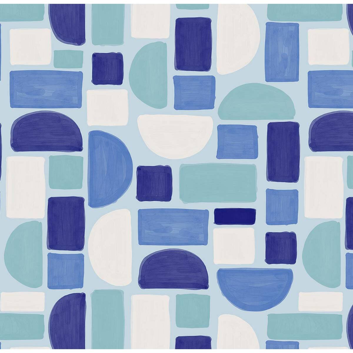 Papier peint panoramique Mint nebula Intissé