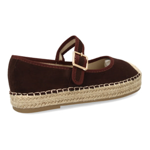 Bailarina Alpargata de Mujer con Yute, Diseño Moderno con Puntera Bordada