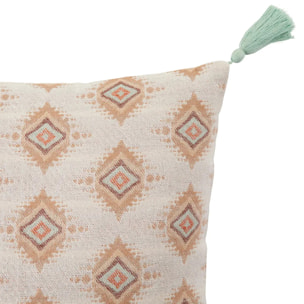 Coussin "Ikat" jacquard 38x38cm