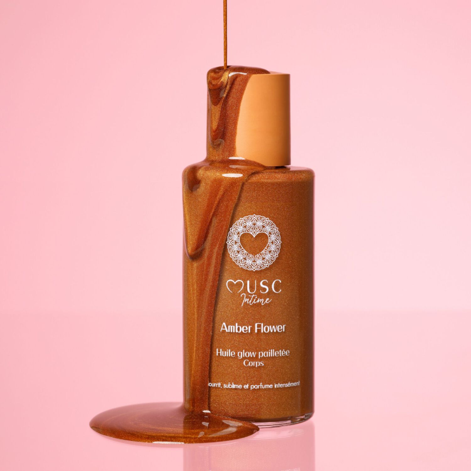 Amber Flower - Huile Glow Pailletée Corps 100 ml
