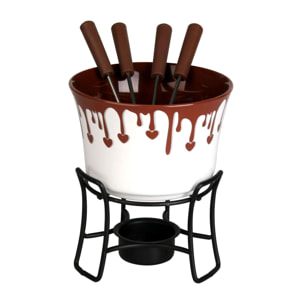 Service à fondue au chocolat 6 pièces  GENTIANE