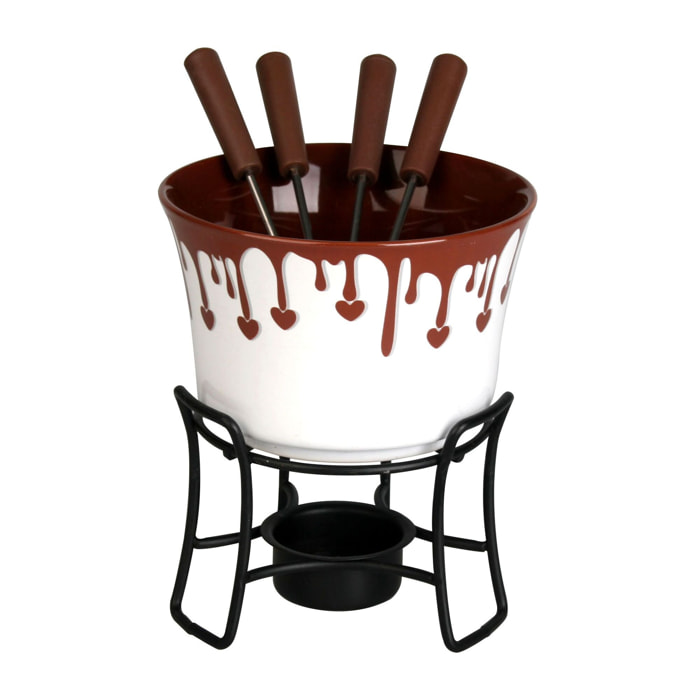 Service à fondue au chocolat 6 pièces  GENTIANE