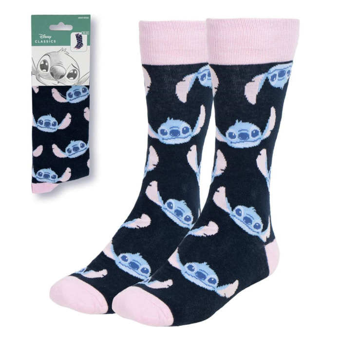 Calcetines diseño cara de stitch