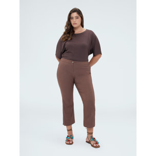 Fiorella Rubino - Pantaloni Kick Flare - Marrone