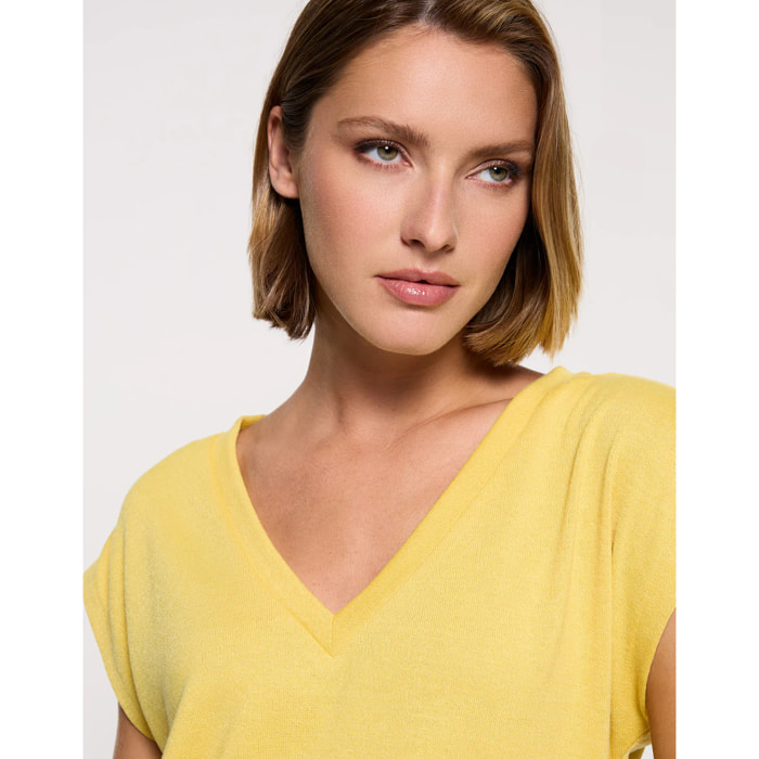 Camiseta Manga Corta Mostaza - Imara