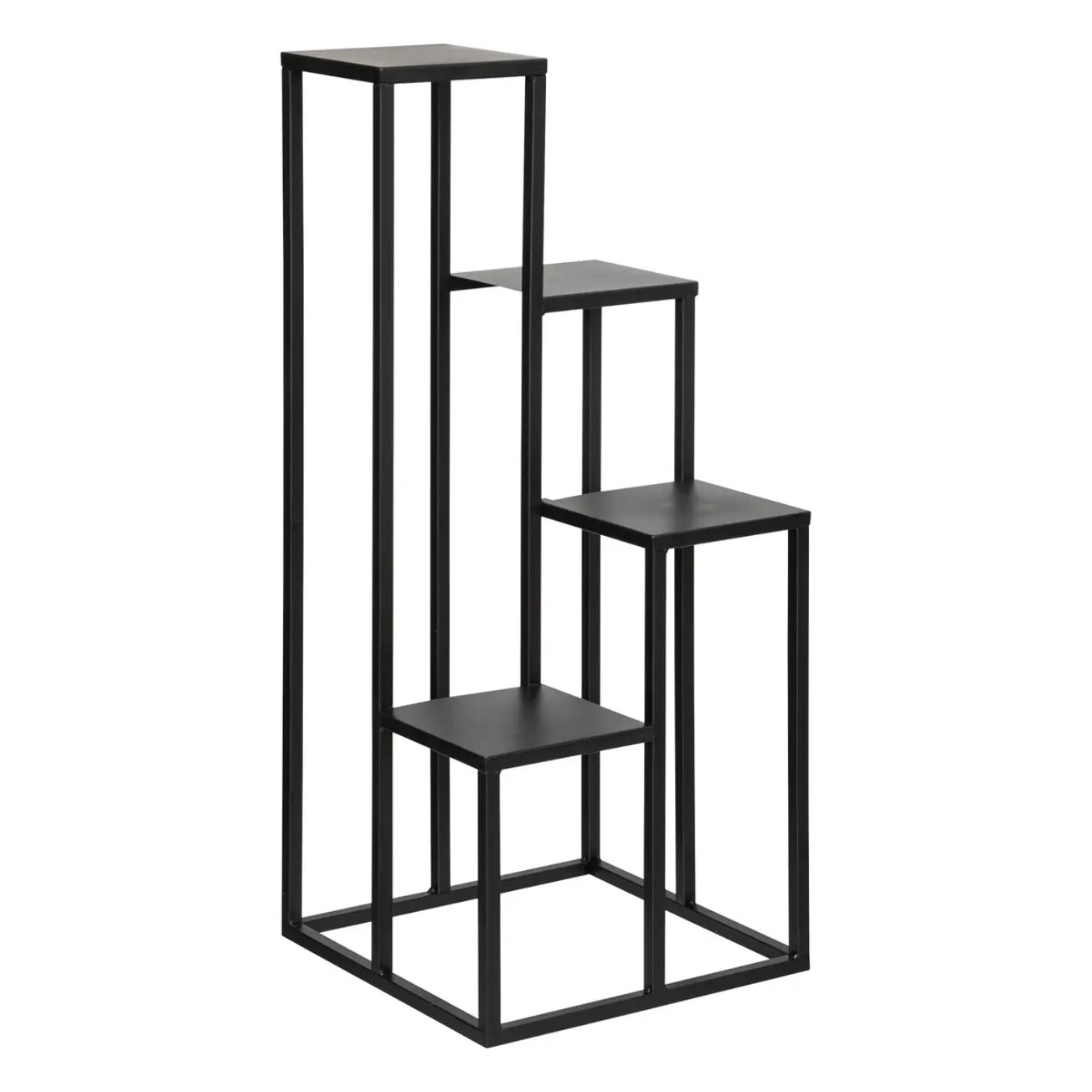 Porte-plante métal noir H86,5cm