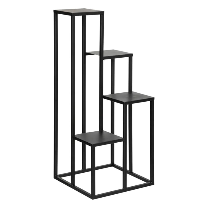 Porte-plante métal noir H86,5cm