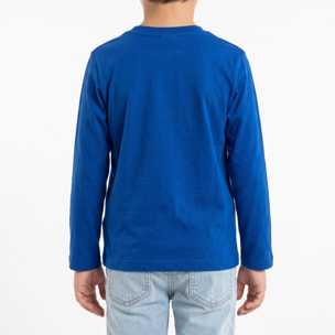 T-shirt maniche lunghe con stampa logo