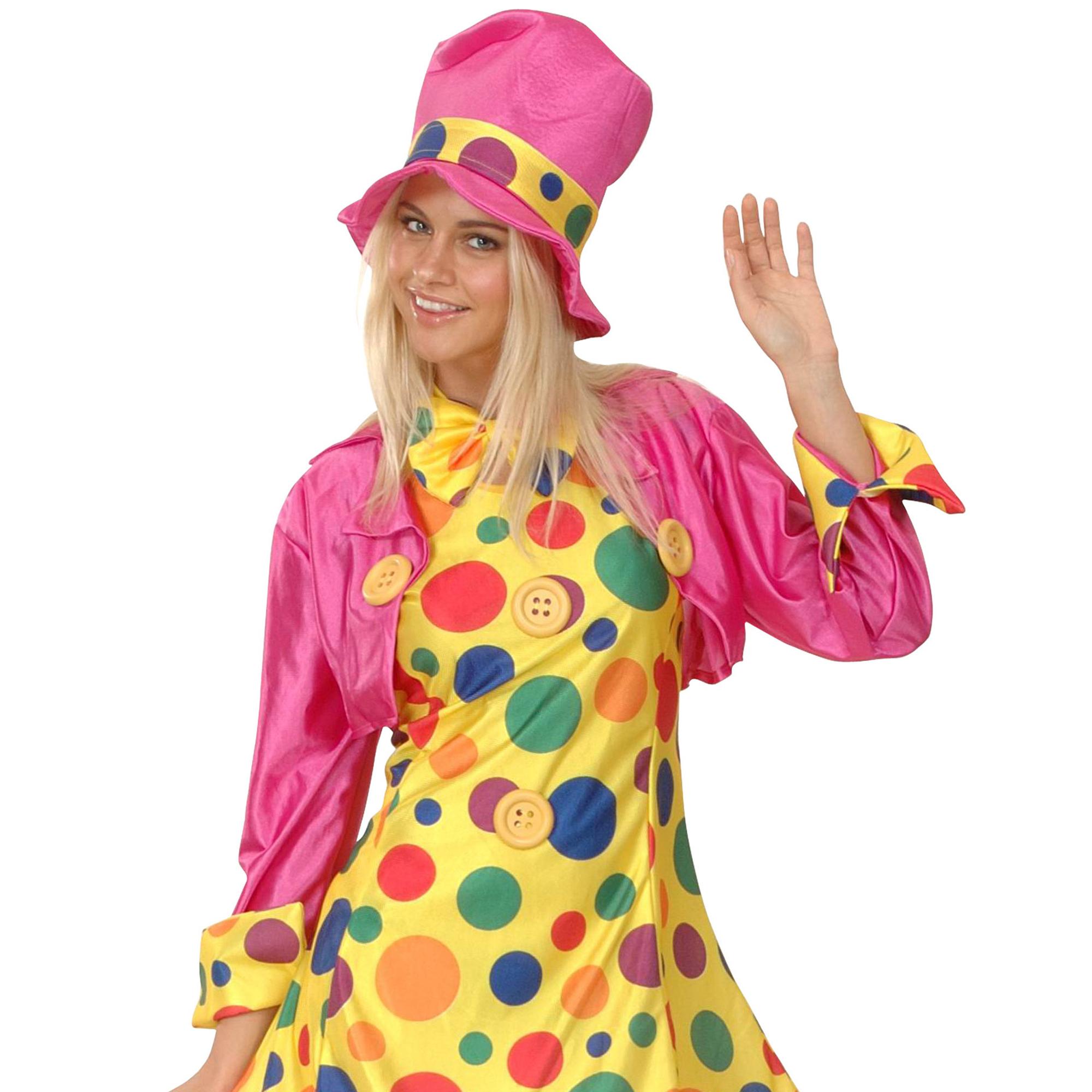 Costume Carnevale Lady Clown Multicolore Donna