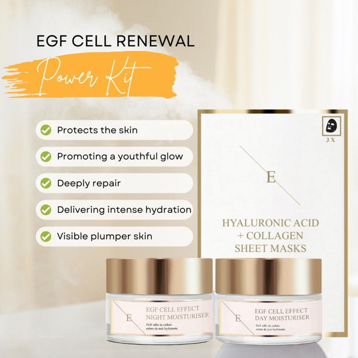 Trío completo para el cuidado de la piel EGF