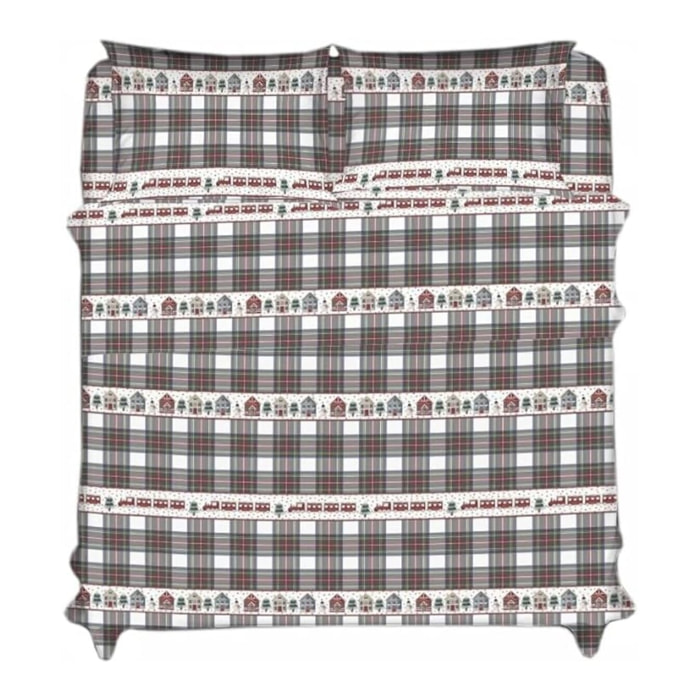 Intrecci – Completo lenzuola in cotone Matrimoniale