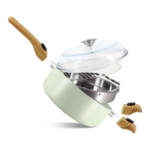 Poêle multifonction en revêtement céramique - tous feux COLORAMA