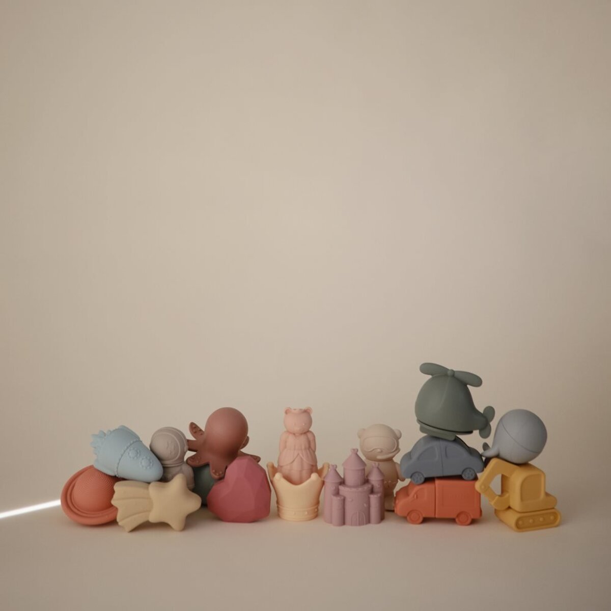 Mushie Pack 4 Pzas. Princess Baño Solid