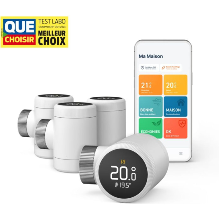 Tête thermostatique connectée TADO Quattro Pack X