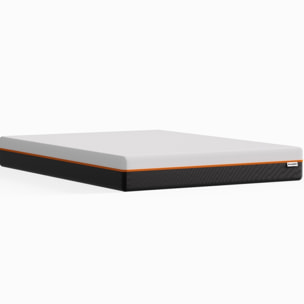 Lit en chêne massif + Matelas double confort - AINA & DUAL CONFORT