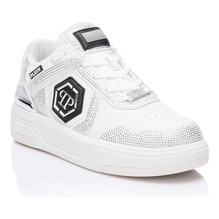 PHILIPP PLEIN Low-Top Sneakers SK8R Strass