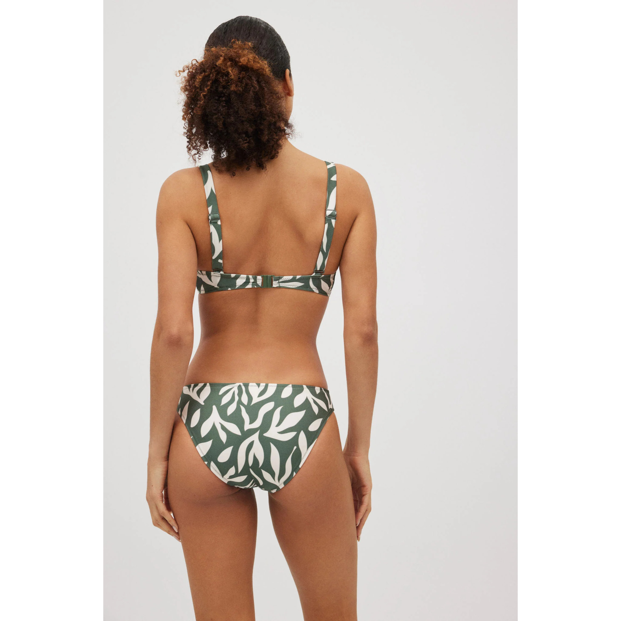 Set bikini glitterato con spalline larghe