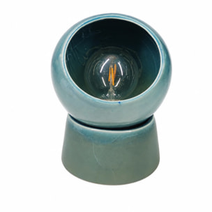 Lampe à poser en céramique bleue - Halo