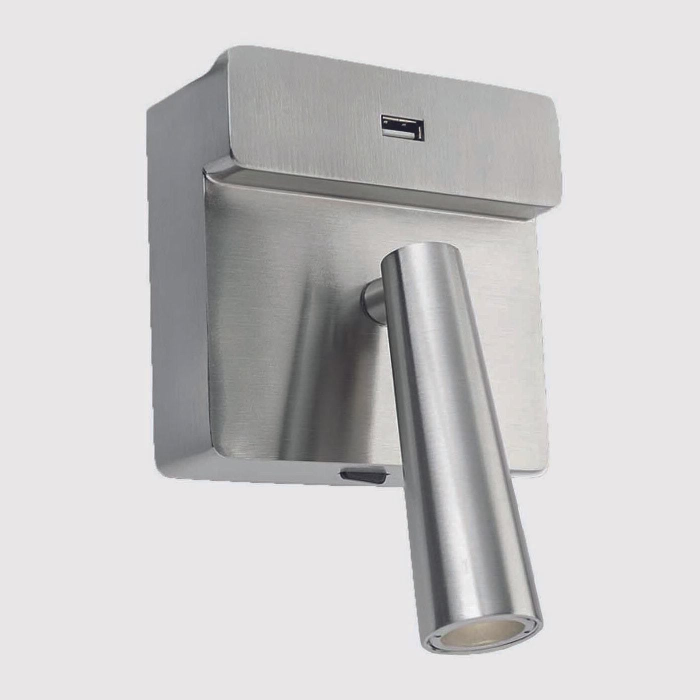 LEDS C4 Luz de lectura Gamma USB LED 3.5 Blanco cálido - 2700K ON-OFF Níquel satinado 123lm