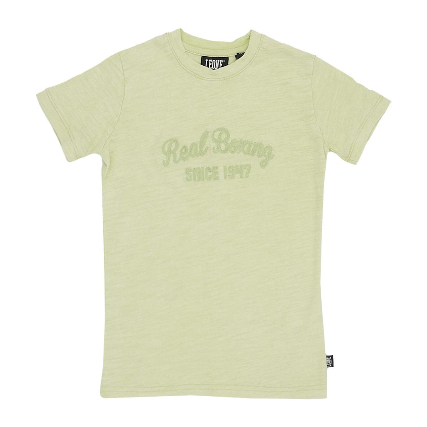 Camiseta Real Boxing infantil manga corta tinte viejo