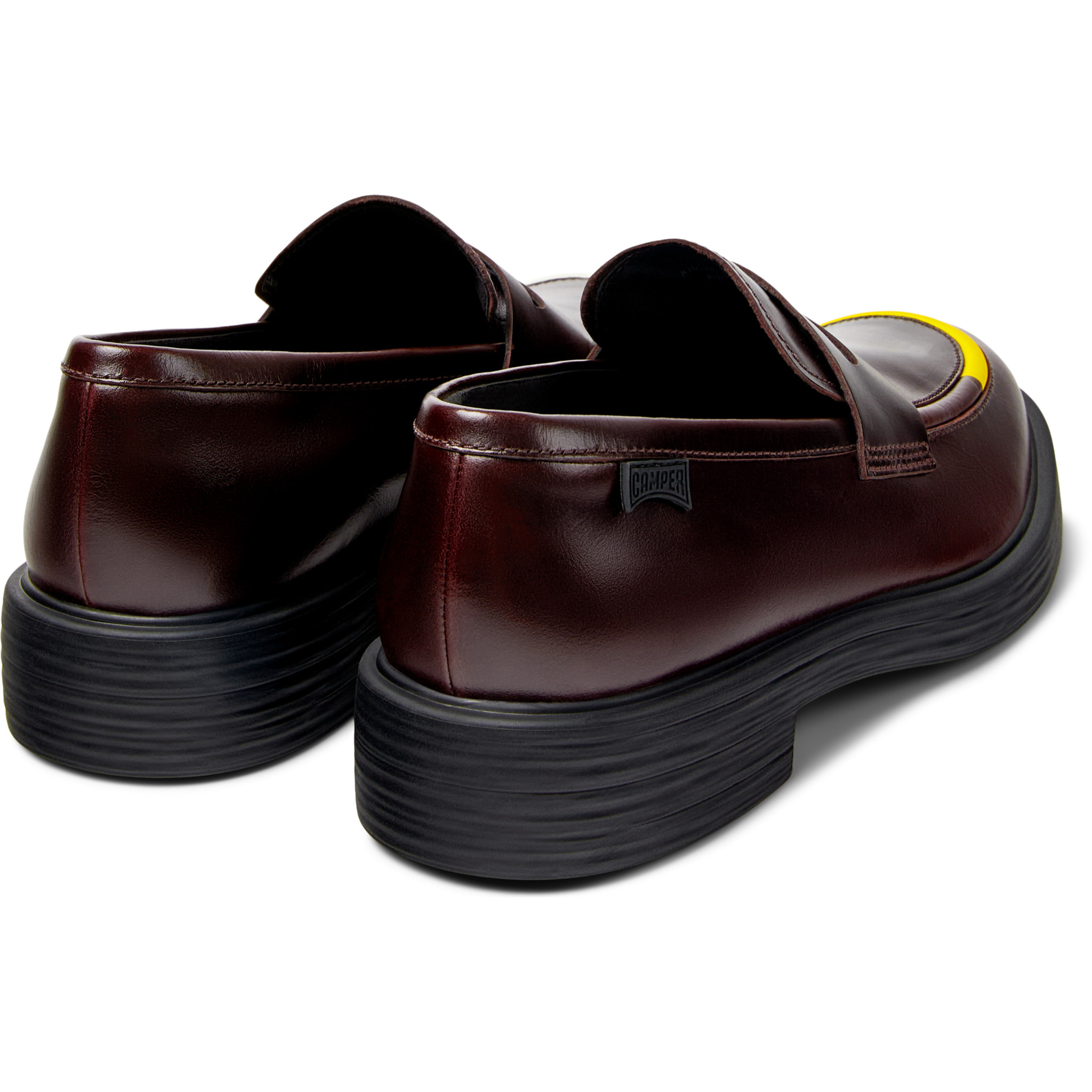 Zapatos de cordones - CAMPER Dean Twins - Burdeos - Cuero liso
