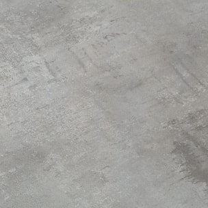 Tavolo CARRARA in legno, finitura grigio cemento e base in metallo verniciato antracite, allungabile 180×90 cm – 260×90 cm