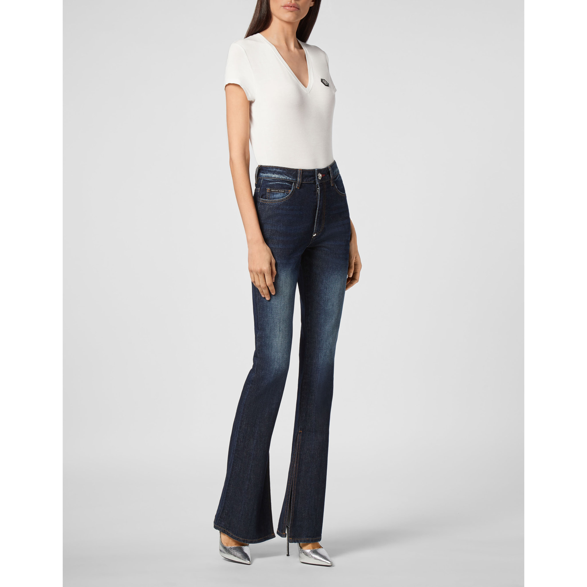 PHILIPP PLEIN Vaqueros Flare Fit ICONIC PLEIN